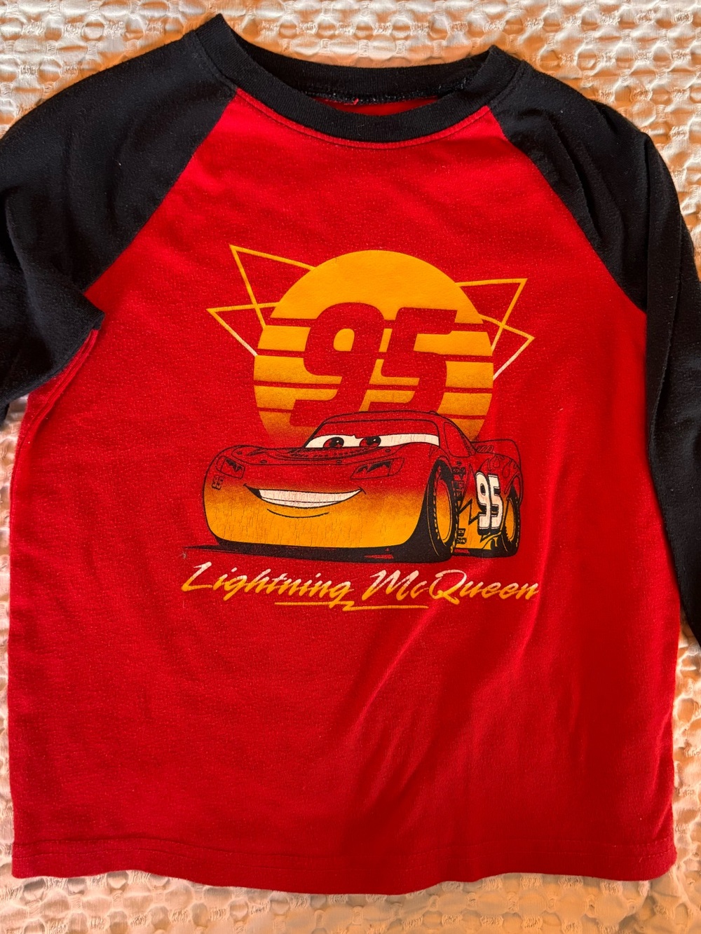 Disney Red and Black Raglan Tee - Jumping Beans
